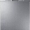 Lave-vaisselle pose libre COMFEE' FD1435E-X pour 14 couverts, grand format, 44 dB, grand écran LED, départ différé, fonctionnalité demi-charge, supports flexibles, acier inoxydable