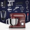 Fentic 6 en 1 Robot Pâtissier – 2000W - Av. Hachoir à Viande, Mixeur 1,5L, Cutter, Accessoires – Robot Cuisine Multifonctions Av. 6,2L Bol Mélangeur, Fouet, Crochet Pétrisseur,... – Image 7