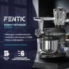 Fentic 6 en 1 Robot Pâtissier – 2000W - Av. Hachoir à Viande, Mixeur 1,5L, Cutter, Accessoires – Robot Cuisine Multifonctions Av. 6,2L Bol Mélangeur, Fouet, Crochet Pétrisseur,... – Image 2