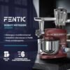 Fentic 6 en 1 Robot Pâtissier – 2000W - Av. Hachoir à Viande, Mixeur 1,5L, Cutter, Accessoires – Robot Cuisine Multifonctions Av. 6,2L Bol Mélangeur, Fouet, Crochet Pétrisseur,... – Image 2