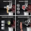 Fentic 6 en 1 Robot Pâtissier – 2000W - Av. Hachoir à Viande, Mixeur 1,5L, Cutter, Accessoires – Robot Cuisine Multifonctions Av. 6,2L Bol Mélangeur, Fouet, Crochet Pétrisseur,... – Image 3