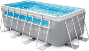 Intex - Kit Piscine Clearview Rectangulaire Tubulaire (L) 4,00 x (L) 2,00 H1,22 m