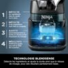 Ninja Detect Power Blender Pro & Single Serve 2-en-1, mixeur 1200W avec récipient 2L, 1 gobelets individuel, mixeur pour smoothies et boissons glacées, hachage de légumes, Noir... – Image 5